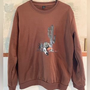 Brown Desert Cactus Sweatshirt